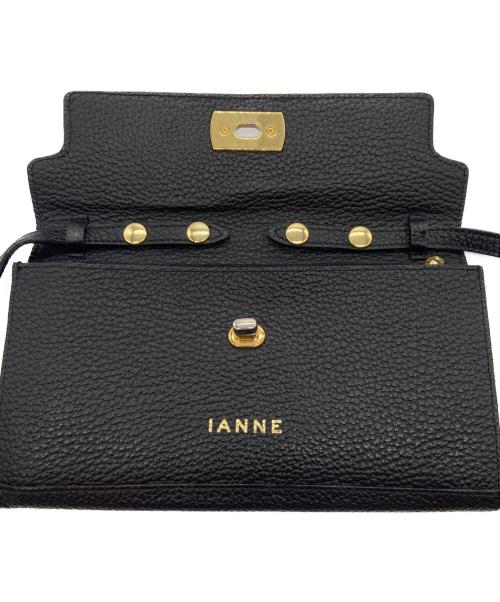 IANNE（イアンヌ）IANNE (イアンヌ) ショルダーポーチ ブラック×ブルーの古着・服飾アイテム