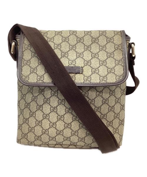 GUCCI（グッチ）GUCCI (グッチ) ショルダーバッグ ベージュ×ブラウンの古着・服飾アイテム