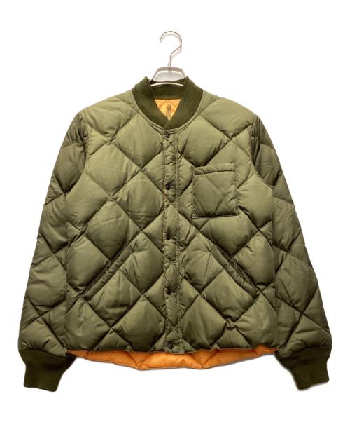 Rocky Mountain FeatherBed（ロッキーマウンテンフェザーベッド）Rocky Mountain FeatherBed (ロッキーマウンテンフェザーベッド) TODDSNYDER (トッドシュナイダー) ダウンブルゾン オリーブ サイズ:38の古着・服飾アイテム