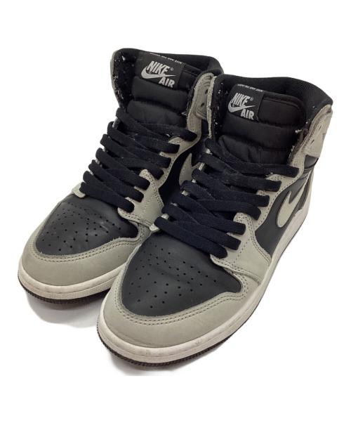 NIKE（ナイキ）NIKE (ナイキ) NIKE AIR JORDAN 1 RETRO HIGH OG GS ブラック×グレー サイズ:23.5cmの古着・服飾アイテム