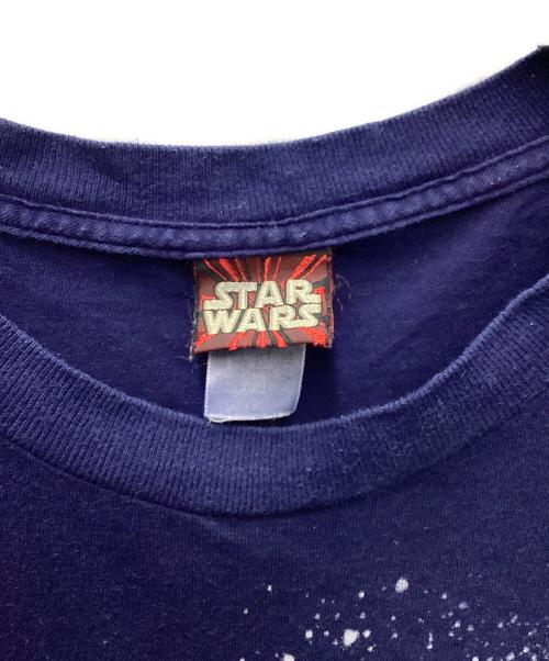 STAR WARS（スターウォーズ）STAR WARS (スターウォーズ) 半袖Tシャツ ネイビー×ブラウン サイズ:Lの古着・服飾アイテム