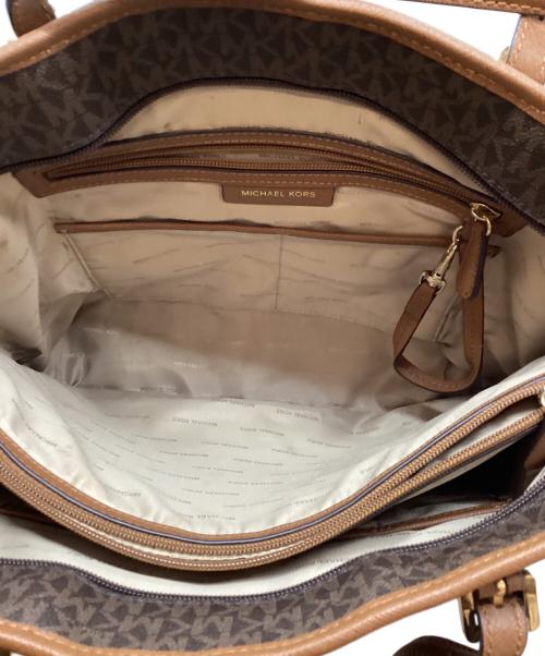 MICHAEL KORS（マイケル・コース）MICHAEL KORS (マイケルコース) トートバッグ ブラウンの古着・服飾アイテム