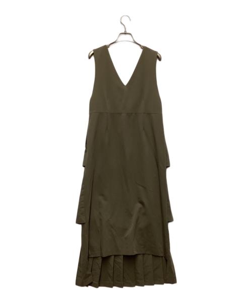 CLANE（クラネ）CLANE (クラネ) プリーツワンピース オリーブ サイズ:1の古着・服飾アイテム