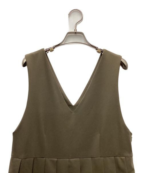 CLANE（クラネ）CLANE (クラネ) プリーツワンピース オリーブ サイズ:1の古着・服飾アイテム
