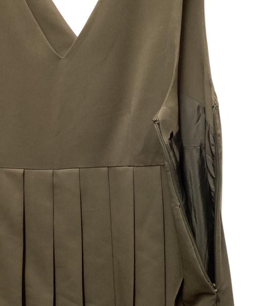 CLANE（クラネ）CLANE (クラネ) プリーツワンピース オリーブ サイズ:1の古着・服飾アイテム