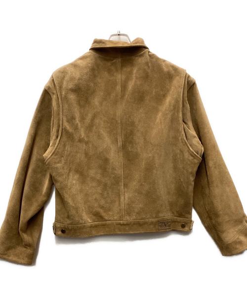 POLO RALPH LAUREN（ポロ・ラルフローレン）POLO RALPH LAUREN (ポロ・ラルフローレン) スウェードジャケット ベージュ サイズ:XLの古着・服飾アイテム