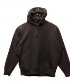 SUPREMEシュプリーム）の古着「Laser cut S logo hooded Sweatshirt」｜ブラック