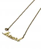 DIESELディーゼル）の古着「ロゴチェーンネックレス」｜ゴールドカラー