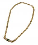 Christian Diorクリスチャン ディオール）の古着「グリーン ラインストーン ネックレス」