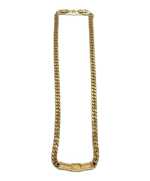 Christian Dior（クリスチャン ディオール）Christian Dior (クリスチャン ディオール) グリーン ラインストーン ネックレスの古着・服飾アイテム