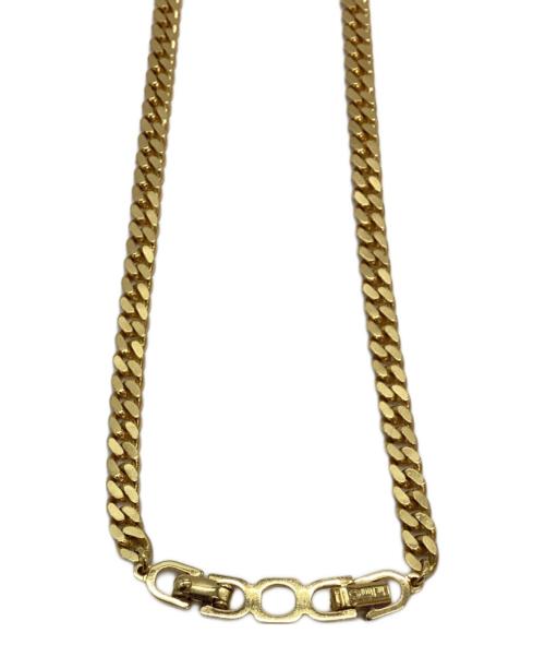 Christian Dior（クリスチャン ディオール）Christian Dior (クリスチャン ディオール) グリーン ラインストーン ネックレスの古着・服飾アイテム