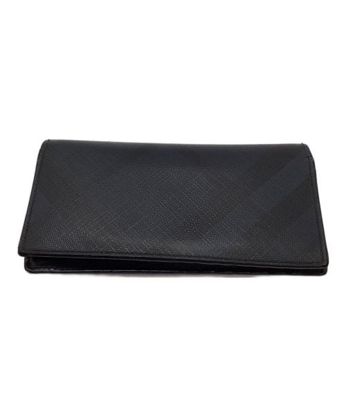 BURBERRY（バーバリー）BURBERRY (バーバリー) 長財布 ネイビーの古着・服飾アイテム