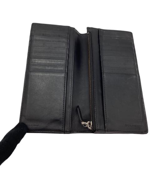 BURBERRY（バーバリー）BURBERRY (バーバリー) 長財布 ネイビーの古着・服飾アイテム