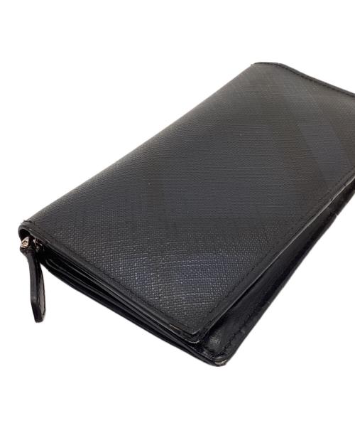 BURBERRY（バーバリー）BURBERRY (バーバリー) 長財布 ネイビーの古着・服飾アイテム