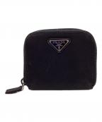 PRADAプラダ）の古着「2つ折り財布」｜ブラック