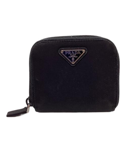 PRADA（プラダ）PRADA (プラダ) 2つ折り財布 ブラックの古着・服飾アイテム