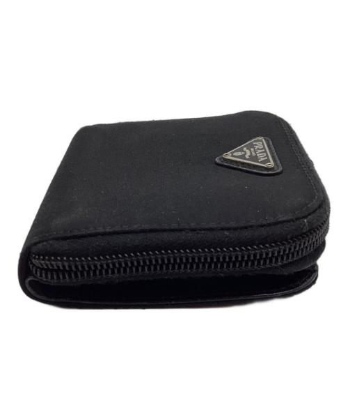 PRADA（プラダ）PRADA (プラダ) 2つ折り財布 ブラックの古着・服飾アイテム