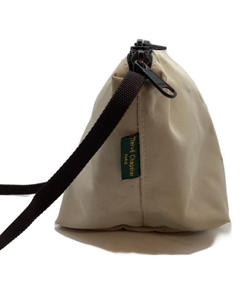 Herve Chapelier（エルベシャプリエ）Herve Chapelier (エルベシャプリエ) ナイロン船形ショルダーバッグ ベージュの古着・服飾アイテム