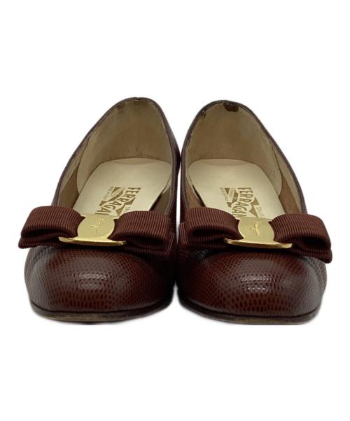 Salvatore Ferragamo（サルヴァトーレ フェラガモ）Salvatore Ferragamo (サルヴァトーレ フェラガモ) パンプス ブラウン サイズ:24の古着・服飾アイテム