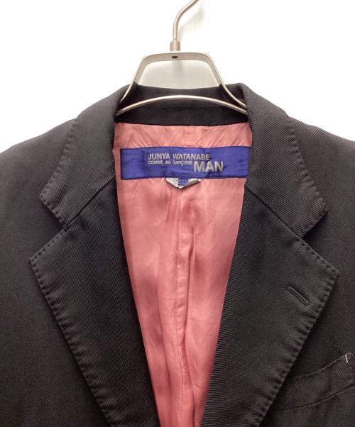 COMME des GARCONS JUNYA WATANABE MAN（コム デ ギャルソン ジュンヤ ワタナベ マン）COMME des GARCONS JUNYA WATANABE MAN (コム デ ギャルソン ジュンヤ ワタナベ マン) テーラードジャケット ブラック サイズ:Mの古着・服飾アイテム