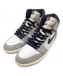 NIKE（ナイキ）の古着「Nike Air Jordan 1 High OG "White Cement/Safari"」｜ブラック×ホワイト