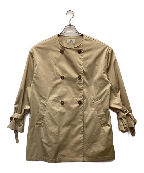 RELUME（レリューム）RELUME (レリューム) ノーカラーショートジャケット ベージュ サイズ:Free 未使用品の古着・服飾アイテム