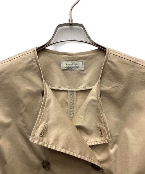 RELUME（レリューム）RELUME (レリューム) ノーカラーショートジャケット ベージュ サイズ:Free 未使用品の古着・服飾アイテム
