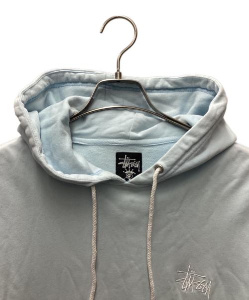 stussy（ステューシー）stussy (ステューシー) パーカー スカイブルー サイズ:Mの古着・服飾アイテム