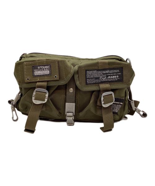 TOUGH JEANS（タフジーンズ）TOUGH JEANS (タフジーンズ) ミリタリーショルダーバッグ カーキの古着・服飾アイテム