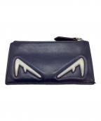 FENDIフェンディ）の古着「バグズアイコインケース」｜ネイビー