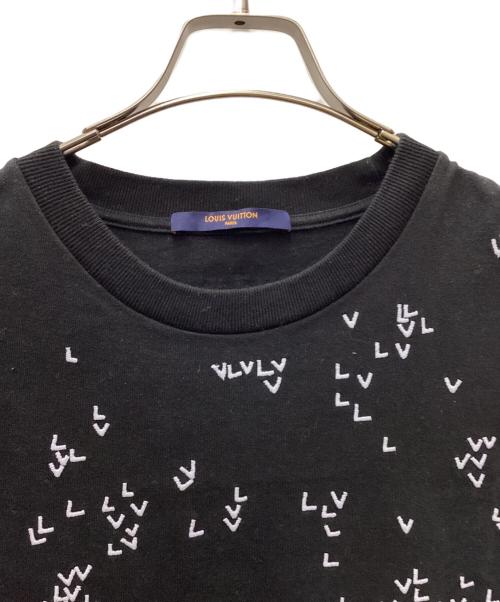 LOUIS VUITTON（ルイ ヴィトン）LOUIS VUITTON (ルイ ヴィトン) LVスプレッドエンブロイダリーTシャツ ブラック サイズ:Lの古着・服飾アイテム