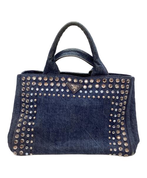 PRADA（プラダ）PRADA (プラダ) ハンドバッグ インディゴの古着・服飾アイテム