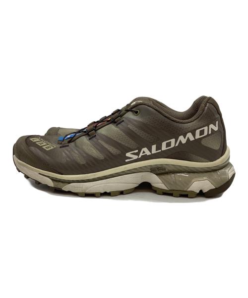 SALOMON（サロモン）SALOMON (サロモン) トレッキングシューズ グレー×カーキ サイズ:26.5cmの古着・服飾アイテム