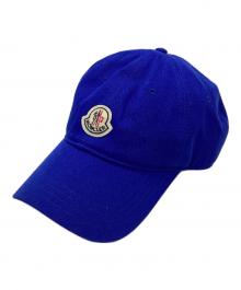 MONCLER（モンクレール）の古着「ベースボールキャップ」｜ブルー