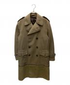 DOLCE & GABBANAドルチェ＆ガッバーナ）の古着「ドッキングロングコート」｜ブラウン