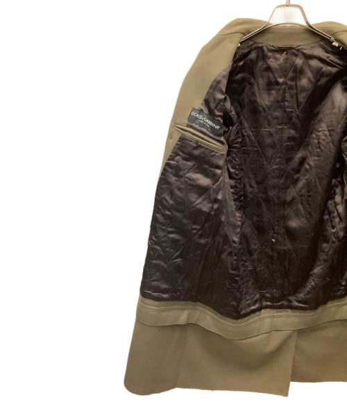 DOLCE & GABBANA（ドルチェ＆ガッバーナ）DOLCE & GABBANA (ドルチェ＆ガッバーナ) ドッキングロングコート ブラウン サイズ:Lの古着・服飾アイテム