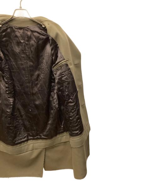 DOLCE & GABBANA（ドルチェ＆ガッバーナ）DOLCE & GABBANA (ドルチェ＆ガッバーナ) ドッキングロングコート ブラウン サイズ:Lの古着・服飾アイテム