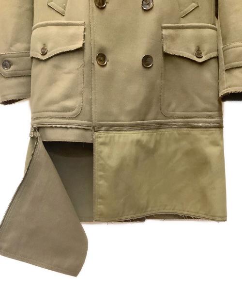 DOLCE & GABBANA（ドルチェ＆ガッバーナ）DOLCE & GABBANA (ドルチェ＆ガッバーナ) ドッキングロングコート ブラウン サイズ:Lの古着・服飾アイテム