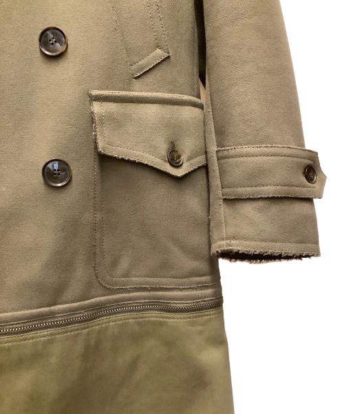 DOLCE & GABBANA（ドルチェ＆ガッバーナ）DOLCE & GABBANA (ドルチェ＆ガッバーナ) ドッキングロングコート ブラウン サイズ:Lの古着・服飾アイテム