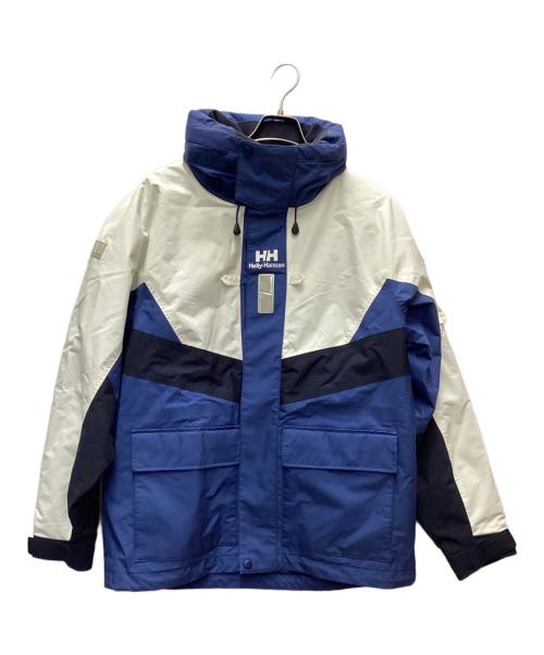 HELLY HANSEN（ヘリーハンセン）HELLY HANSEN (ヘリーハンセン) マウンテンジャケット ブルー×ホワイト サイズ:Lの古着・服飾アイテム