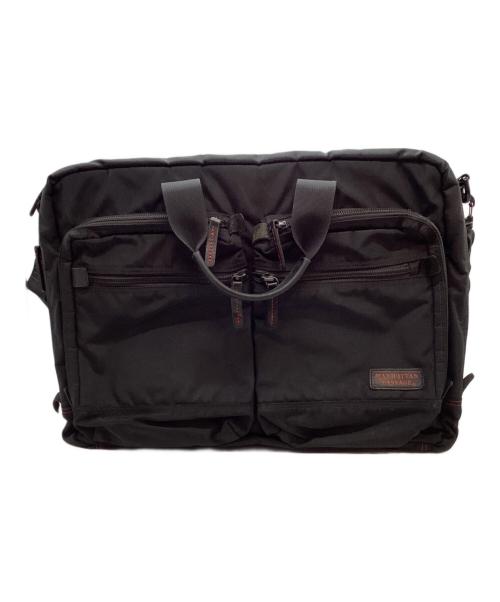 MANHATTAN PASSAGE（マンハッタン・パッセージ）MANHATTAN PASSAGE (マンハッタン・パッセージ) 2WAYブリーフケース ブラックの古着・服飾アイテム