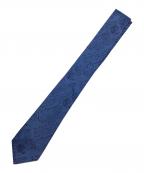 Berlutiベルルッティ）の古着「カリグラフィ柄ネクタイ」｜ブルー