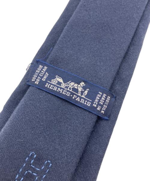 HERMES（エルメス）HERMES (エルメス) ネクタイ ネイビー サイズ:不明の古着・服飾アイテム