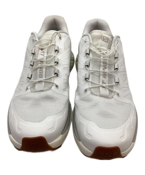 SALOMON（サロモン）SALOMON (サロモン) ローカットスニーカー ホワイト×ブラウン サイズ:26,5の古着・服飾アイテム