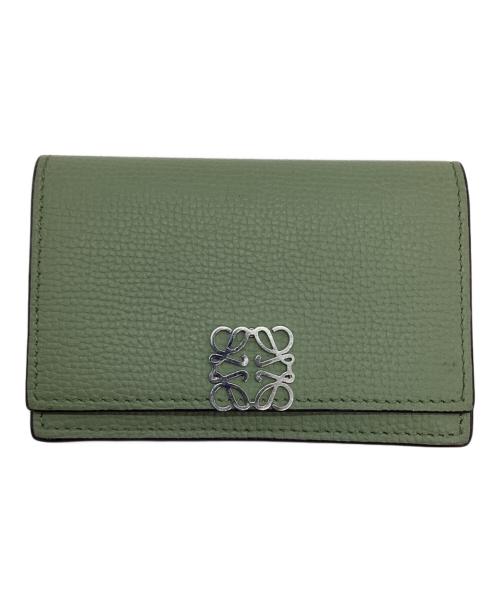 LOEWE（ロエベ）LOEWE (ロエベ) カードケース グリーンの古着・服飾アイテム