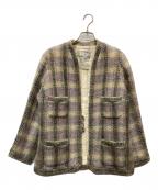CHANELシャネル）の古着「ツイードジャケット」｜マルチカラー
