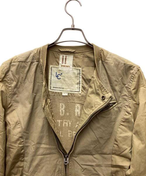 DIESEL（ディーゼル）DIESEL (ディーゼル) コットンライダースジャケット カーキ サイズ:Mの古着・服飾アイテム