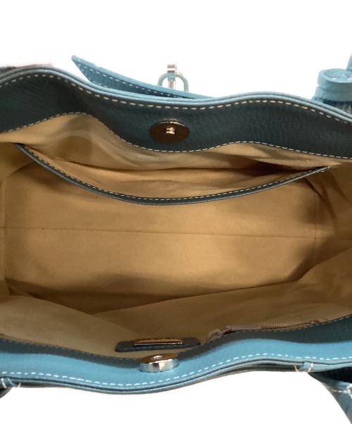 Hamano（ハマノ）HAMANO (ハマノ) ハンドバッグ スカイブルーの古着・服飾アイテム
