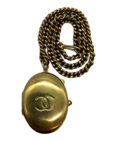CHANEL（シャネル）CHANEL (シャネル) ロケットペンダント ゴールド×ブラックの古着・服飾アイテム
