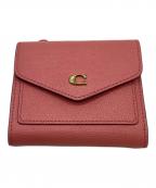 COACHコーチ）の古着「3つ折り財布」｜ピンク